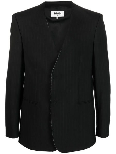 Vertical-Stripe Pattern Waistcoat