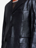 Polished-Finish Leather Jacket