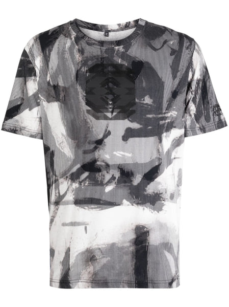 Abstract-Print Cotton T-Shirt