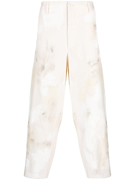 Wide-Leg Cotton Trousers