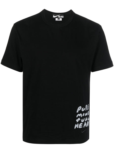 Lettering-Print Cotton T-Shirt