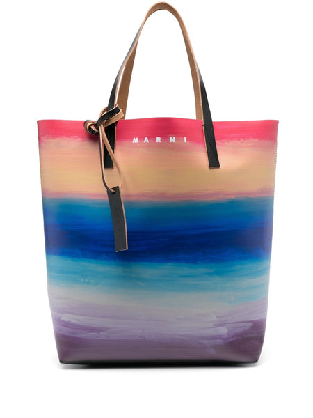 Tribeca Painterly-Print Tote Bag