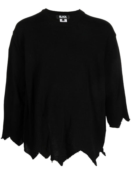 Raw-Edge Oversized T-Shirt