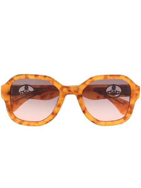 Tortoiseshell Oversize-Frame Sunglasses
