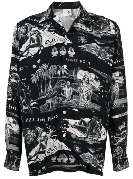 Graphic-Print Long-Sleeve Shirt