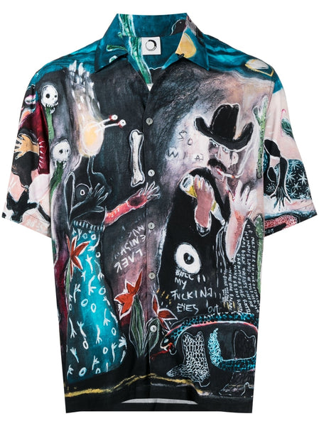 Graphic-Print Short-Sleeve Shirt