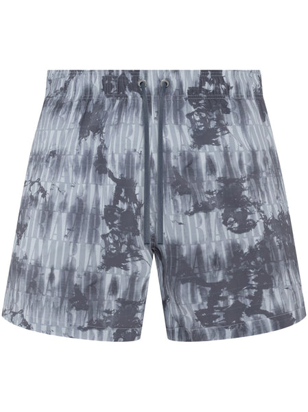 Tie-Dye Pattern Swim Shorts