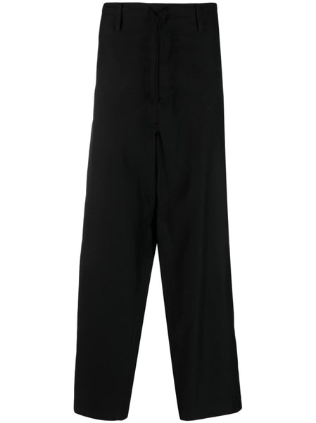 Drawstring-Waist Cotton Trousers
