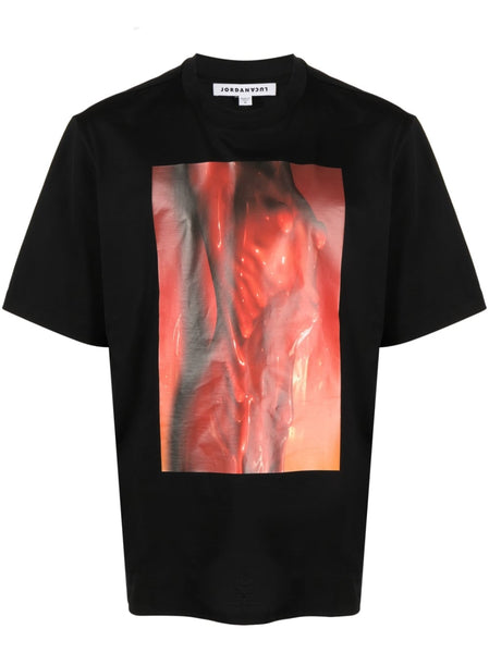Graphic-Print Crew-Neck Cotton T-Shirt