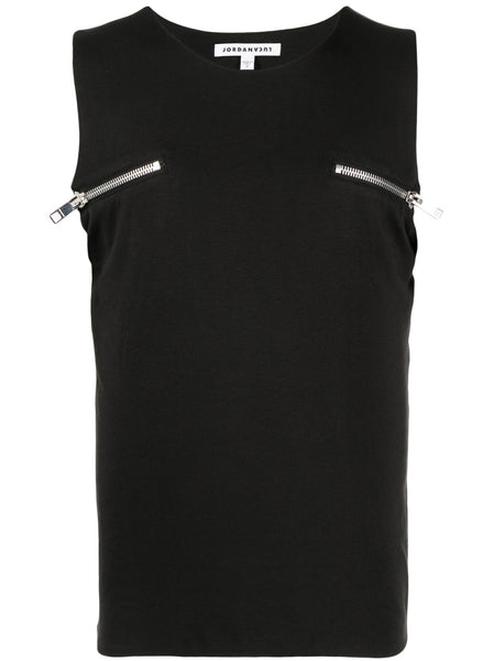 Zip-Detailing Tank Top