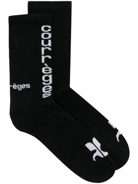 Intarsia-Knit Logo Ankle Socks