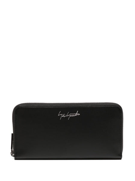 Embossed-Logo Leather Wallet