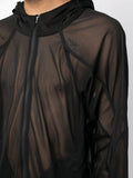 Transparent-Design Hooded Jacket