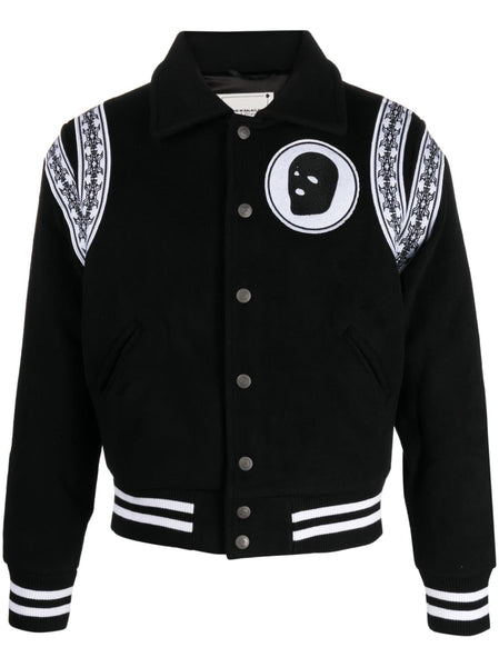 Varsity Embroidered-Logo Jacket