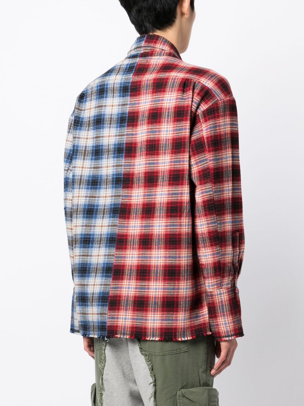 Check-Pattern Cotton Shirt