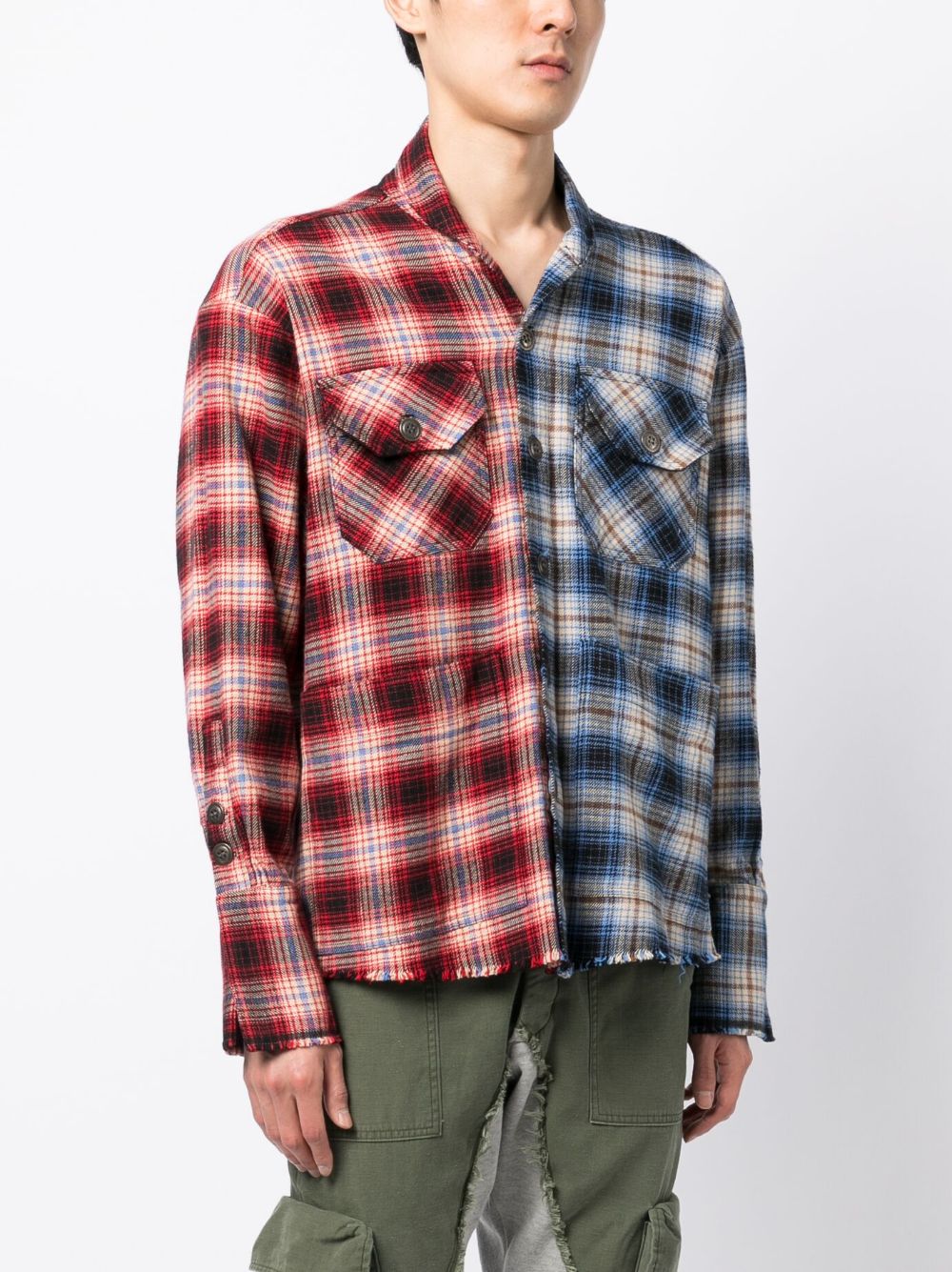 Check-Pattern Cotton Shirt