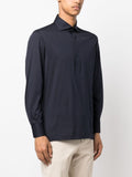 Button-Up Cotton Polo Shirt