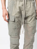 Drawstring-Waist Skinny-Cut Cargo Pants