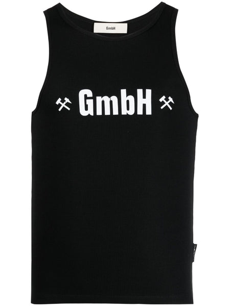Logo-Print Ribbed Tank Top