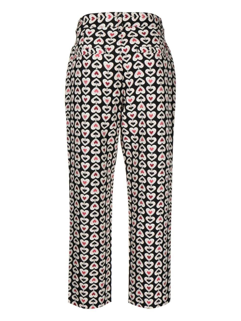 Graphic-Print Straight-Leg Trousers