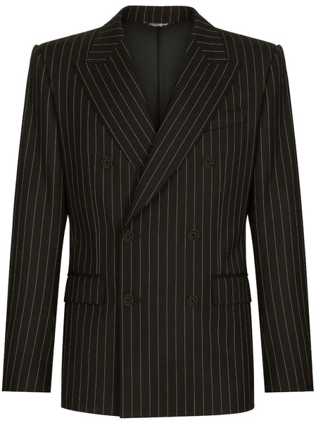 Double-Breasted Pinstripe Suit