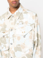 Camouflage-Pattern Denim Jacket