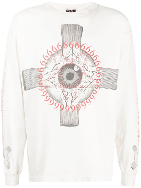 Graphic-Print Long-Sleeve T-Shirt