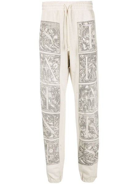 Graphic-Print Cotton Track Pants