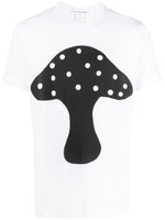 Mushroom-Print Cotton T-Shirt