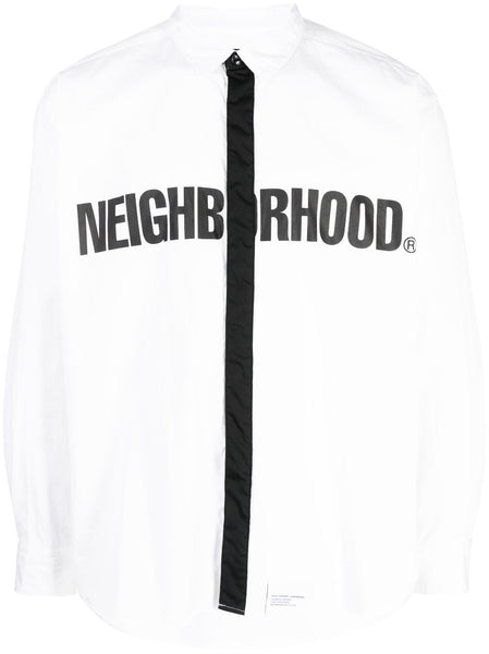 Logo-Print Cotton Shirt