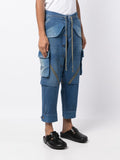 Panelled Washed Jeans
