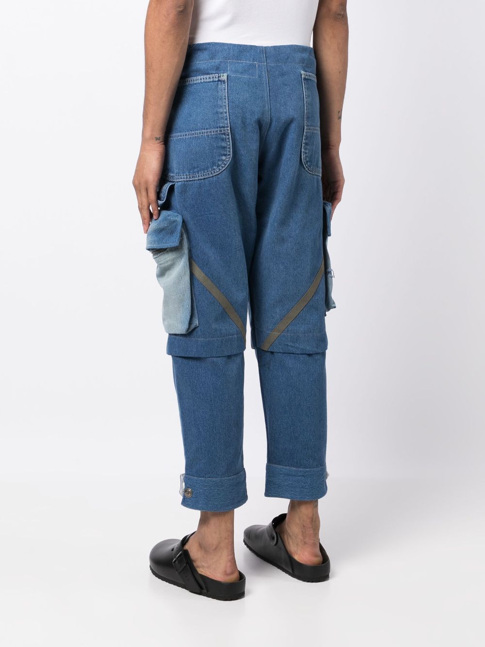 Panelled Washed Jeans