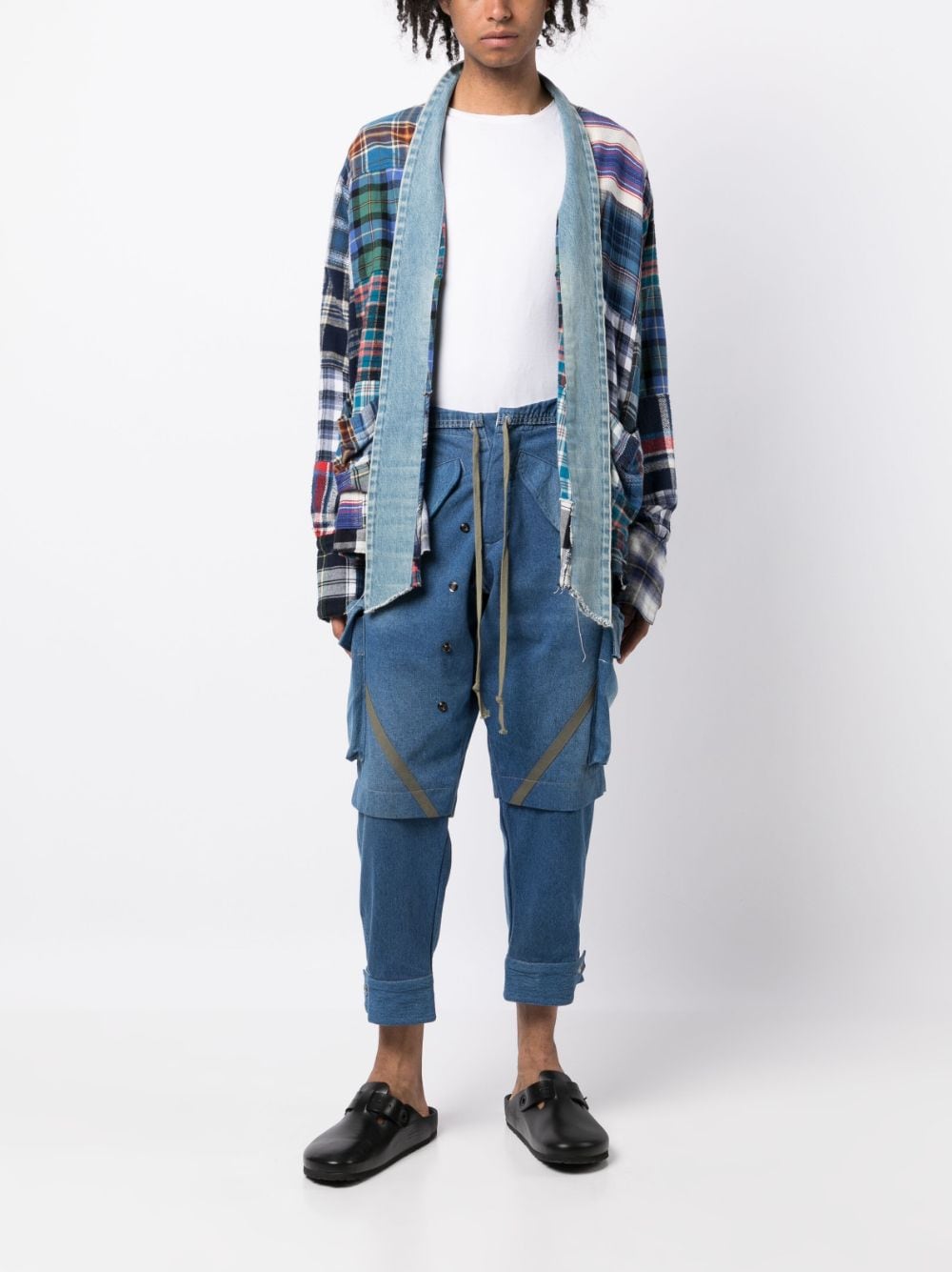 Panelled Washed Jeans
