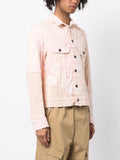 Distressed-Effect Cotton Shirt Jacket