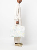 Abstract-Print Cotton Tote Bag
