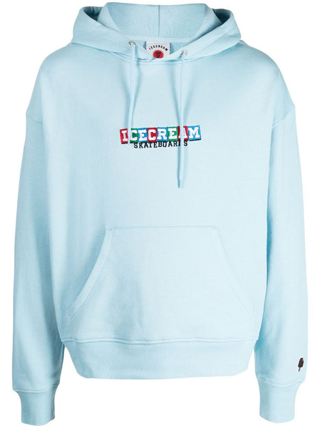 Logo-Embroidered Rib-Trimmed Hoodie
