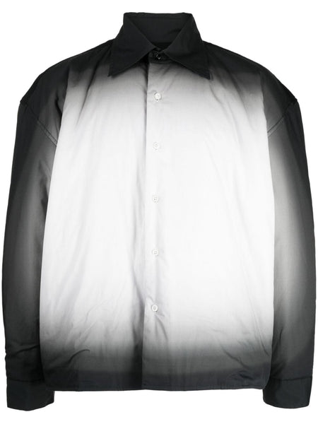 Ombré-Effect Cotton Shirt Jacket