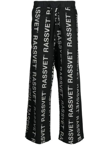 Logo-Print Wide-Leg Trousers