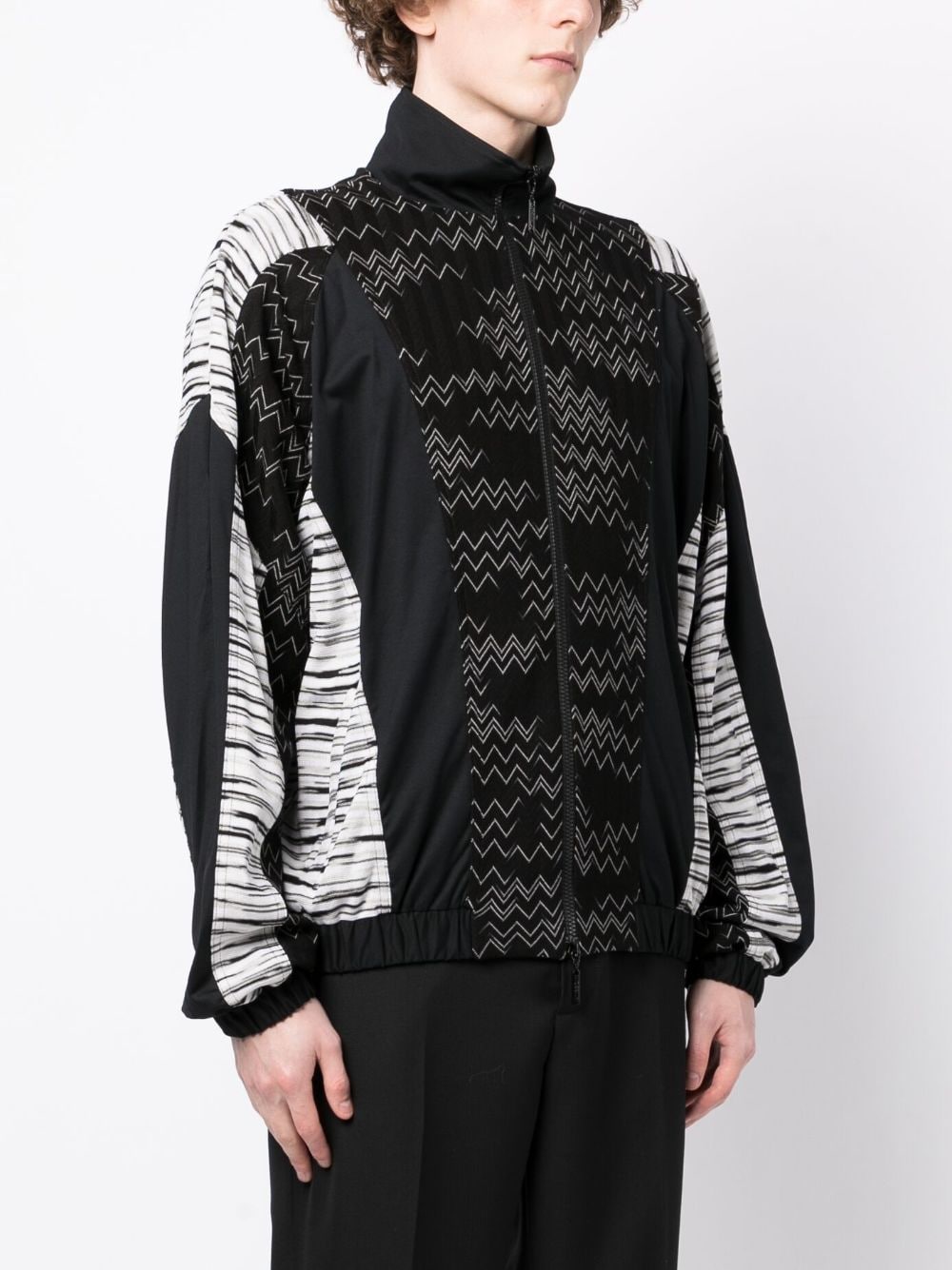 Zig Zag Zip-Up Jacket