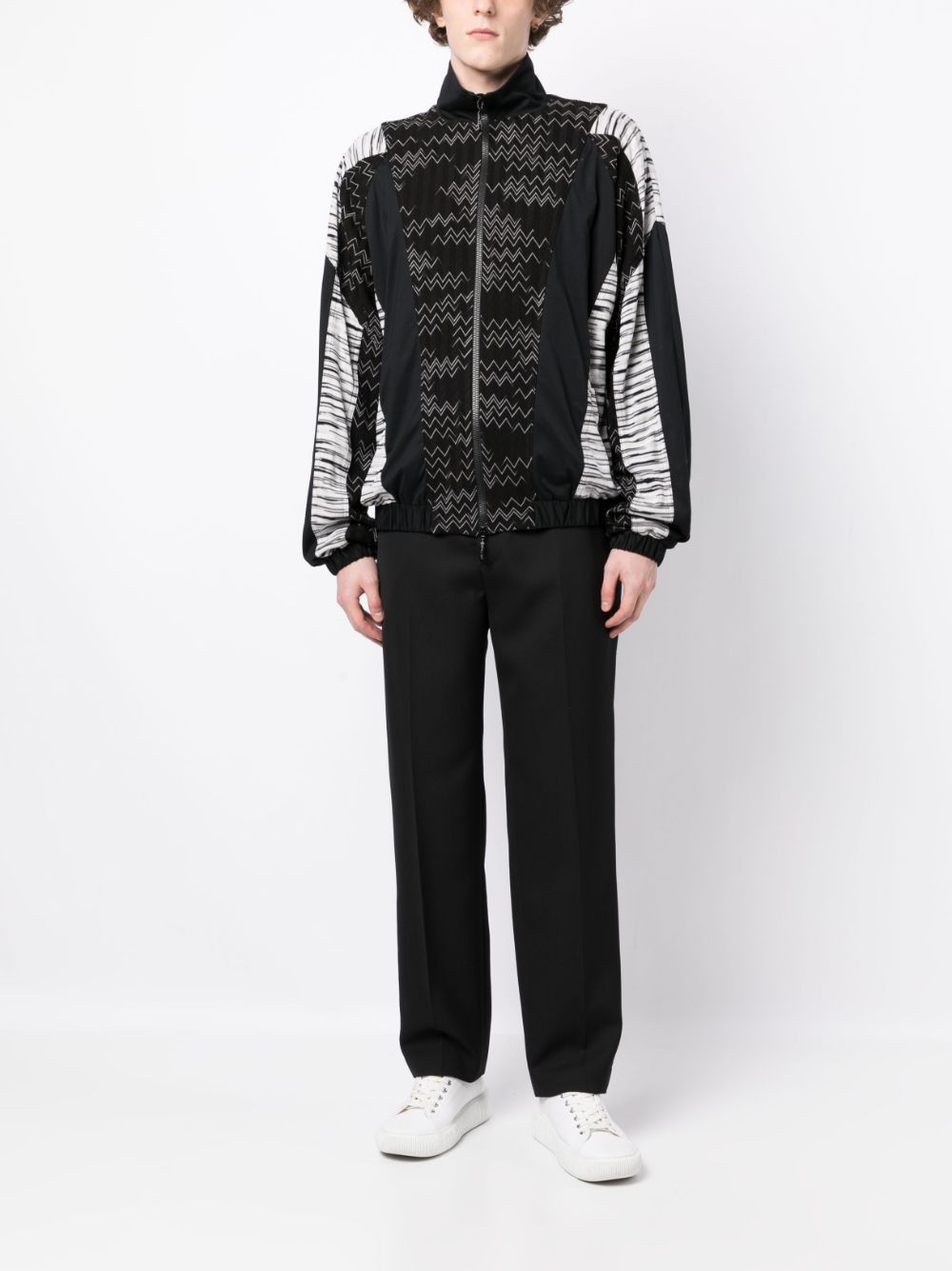 Zig Zag Zip-Up Jacket