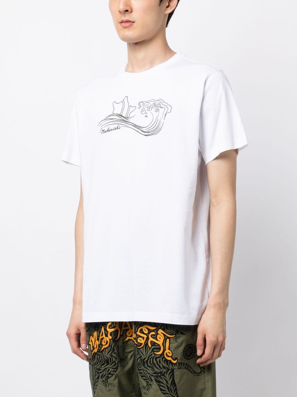 Embroidered-Motif Organic-Cotton T-Shirt