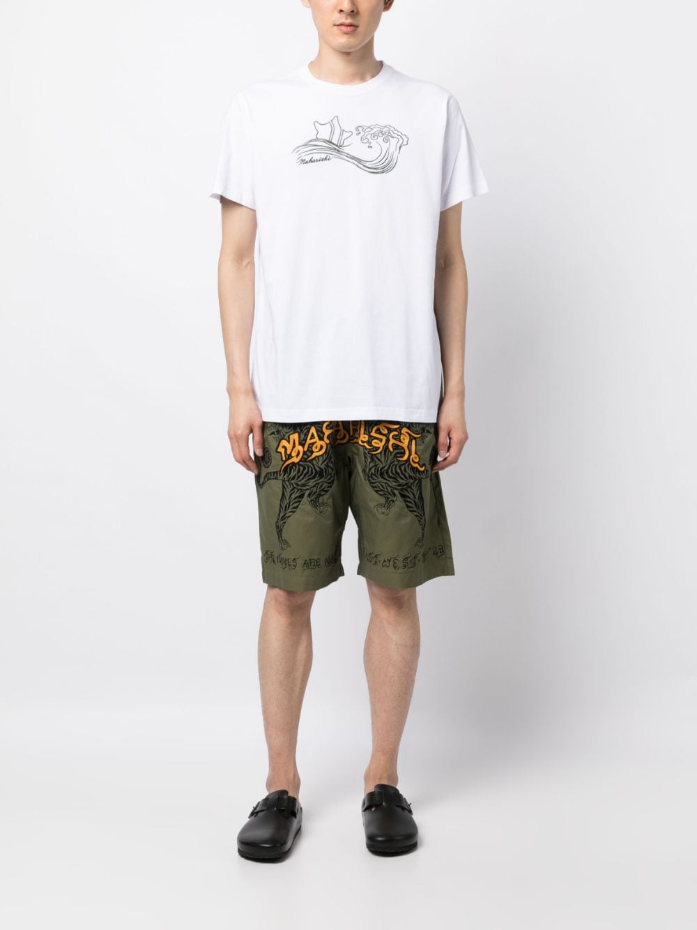 Embroidered-Motif Organic-Cotton T-Shirt