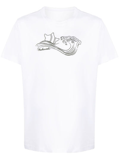 Embroidered-Motif Organic-Cotton T-Shirt