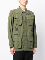 Embroidered Long-Sleeved Parka