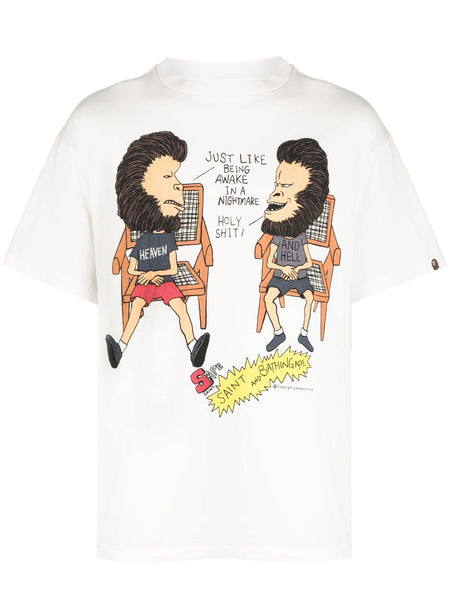 X A Bathing Ape®  Graphic-Print T-Shirt