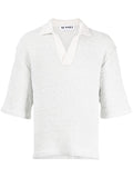 Short-Sleeve Knitted Polo Shirt
