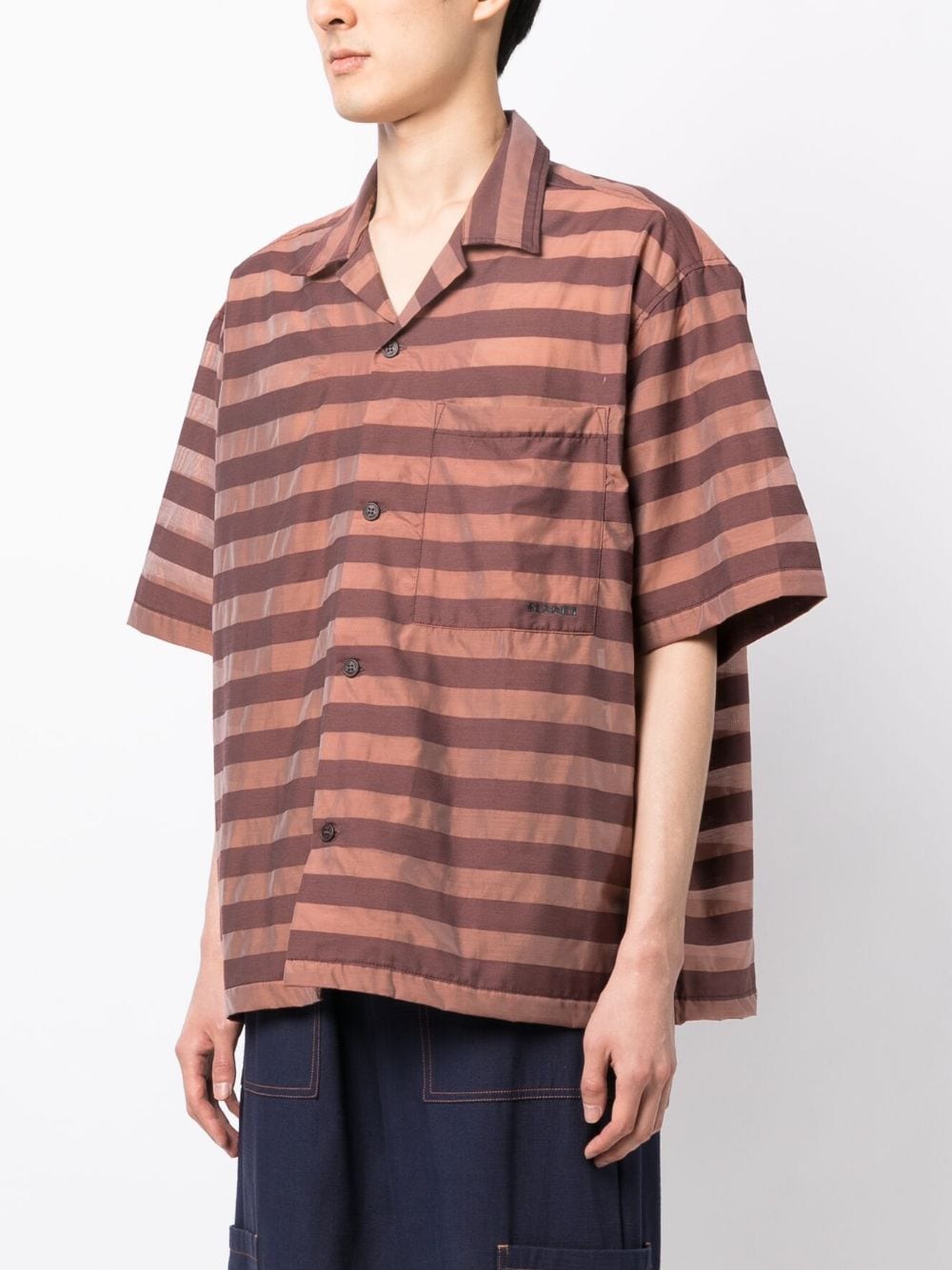 Striped Cotton-Blend Shirt