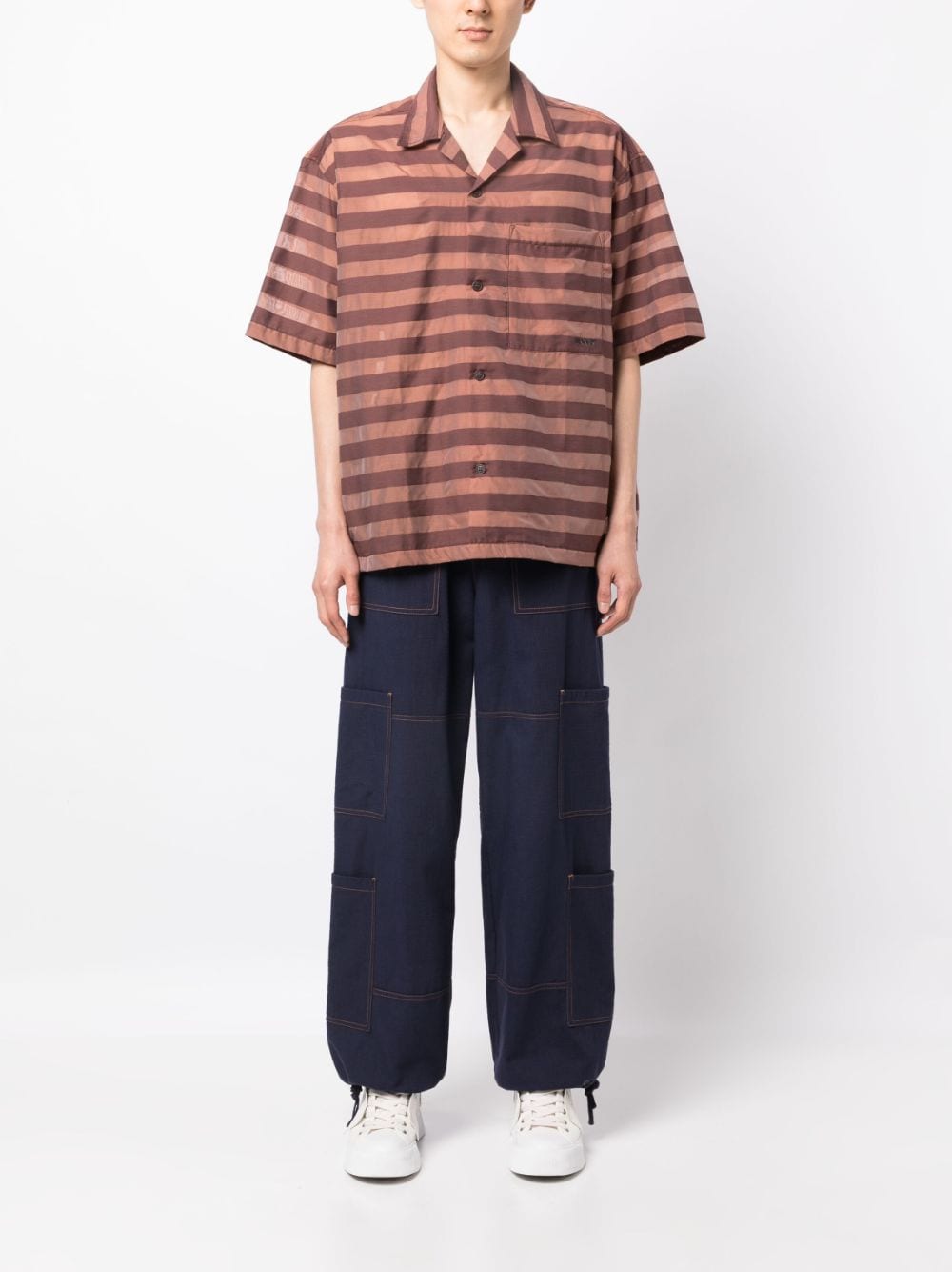 Striped Cotton-Blend Shirt