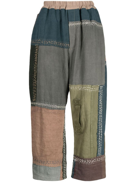 Gerald Patchwork Loose-Fit Trousers