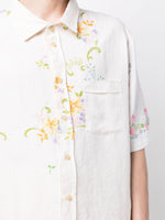 James Embroidered Linen Shirt